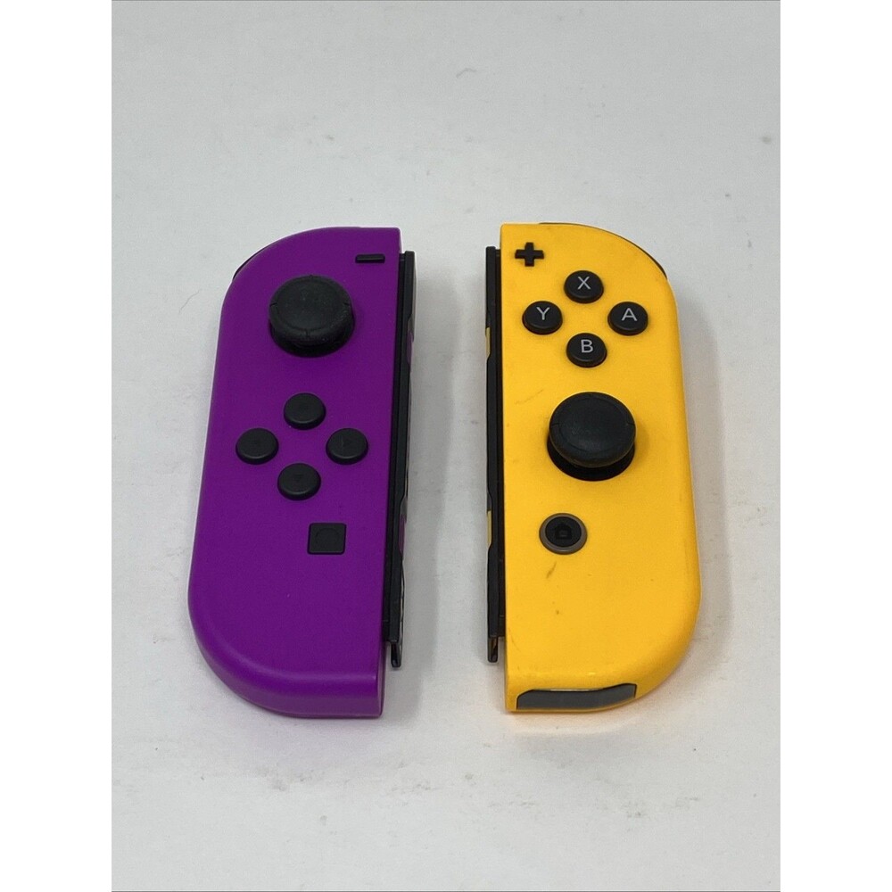 Nintendo Switch Joy‑Con Pair Purple Orange OEM Genuine Tested